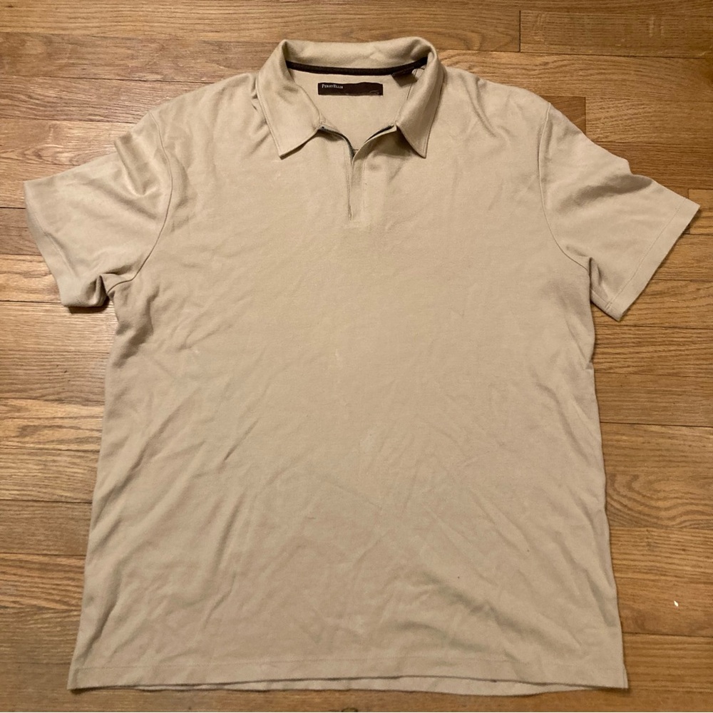 Perry Ellis Light Tan Polo Shirt